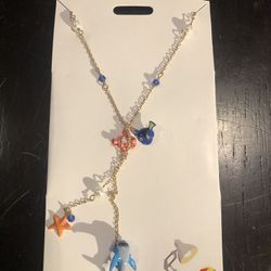 Disney Parks Jewelry Finding Dory Nemo Dangle Charm Necklace New 