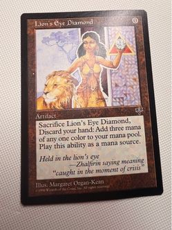 NM Lions Eye Diamond Vintage Magic card