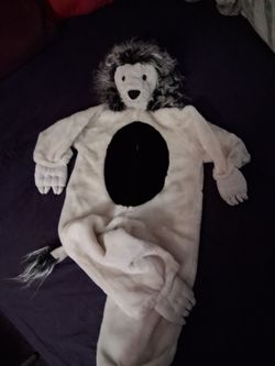 Doggie or lion  warm furry costume size 3-5 years old