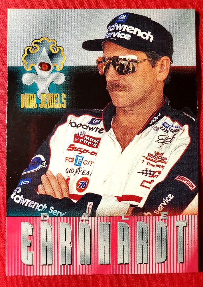 DALE EARNHARDT & JEFF GORDON DUAL JEWELS CARD 