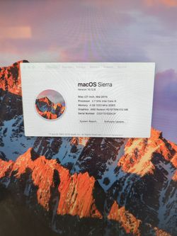 27-in iMac very good condition