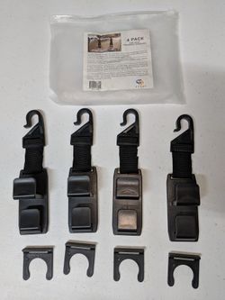 Car seat headrest hangers set of 4.