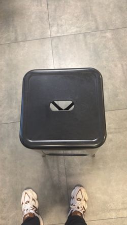 Stainless Steel Square Trash Can with Lid