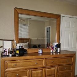 Dresser and Mirror For Sale