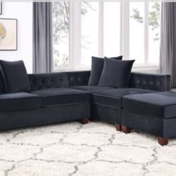 Sectional Sofa + Ottoman