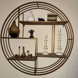 Sagebrook Home 32" Round Wall Shelf