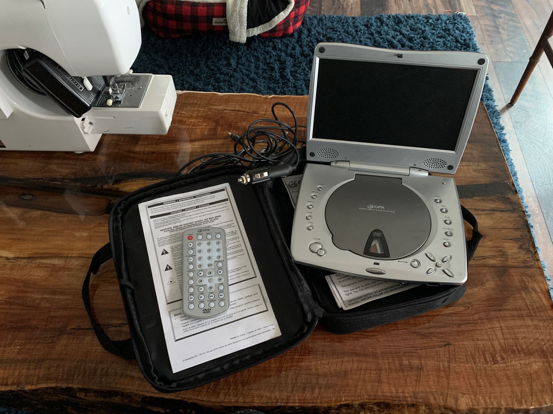 Portable DVD player for your car or truck