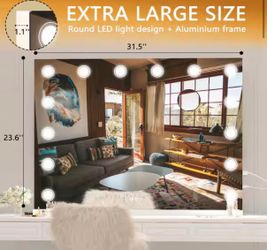 Extra Large Hollywood Vanity Mirror with LED Lights