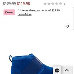 Brand New Mens UGG® Neumel II Graphic Chukka Boot - Classic Blue