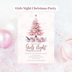Girls Night Christmas Party Invite