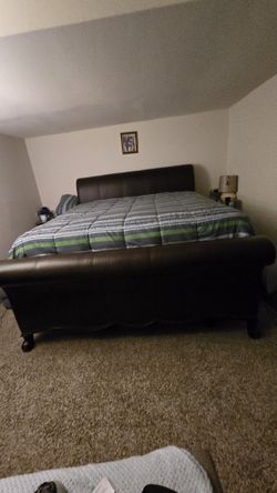 King Size Bed With Mattress And Box Spring