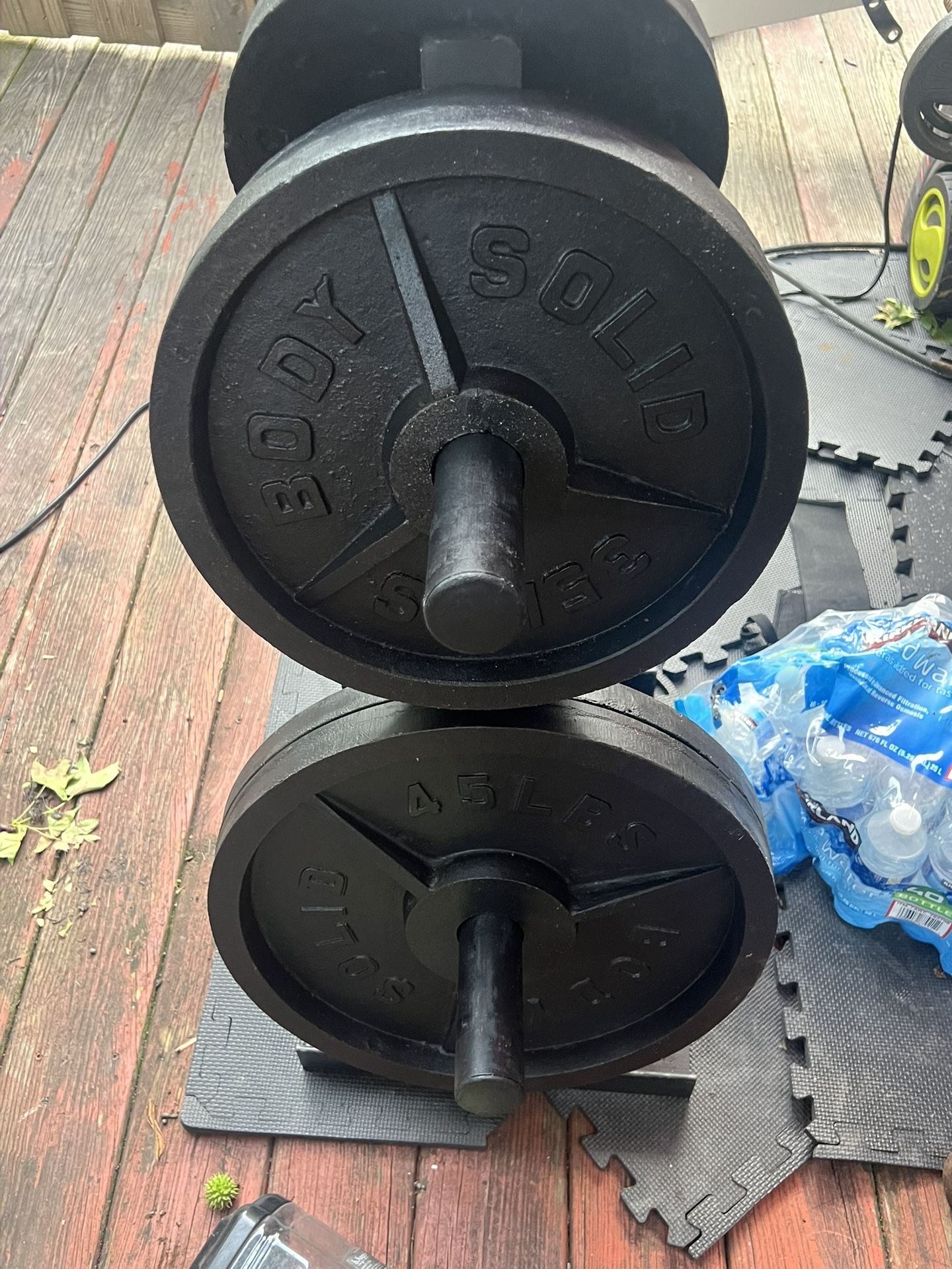 Weight Plate And Bar