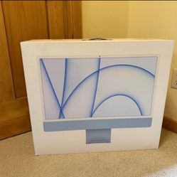 Apple iMac M1 blue 256gb SSD 8gb RAM RETINA 24 INCH