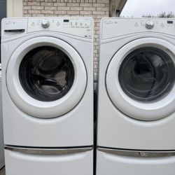 Whirlpool Duet Washer Electric Dryer Reliable Works With Free Delivery And Install 