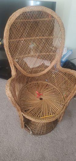Wicker Peacock Chair