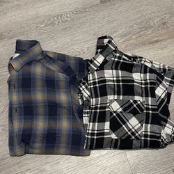 Flannel shirts sz L