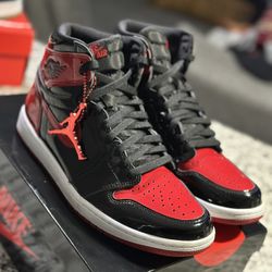 JORDAN 1 RETRO HIGH OG 'PATENT BRED' SZ. 10.5