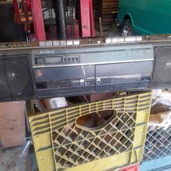 Old Sony Dual Cassette Player