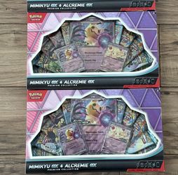 Pokemon - Sealed Mimikyu Ex & Alcremie Ex Premium Collection