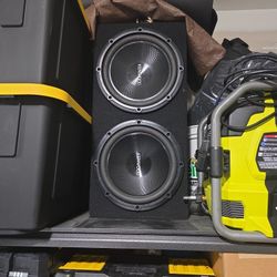 Dual 12 inch Kenwood Subwoofer w/ enclosure