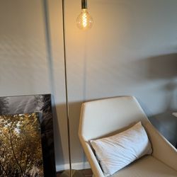 Globe 70" Floor Lamp w Custom Bulb