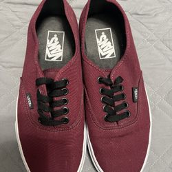 Burgundy Vans 