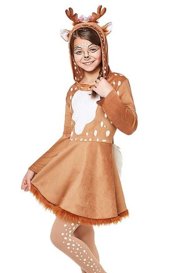 Girl's Hoodie Deer Dress Costume