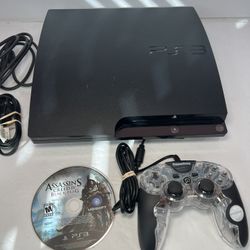 PS3 Slim With Wired Controller And Game 120GB