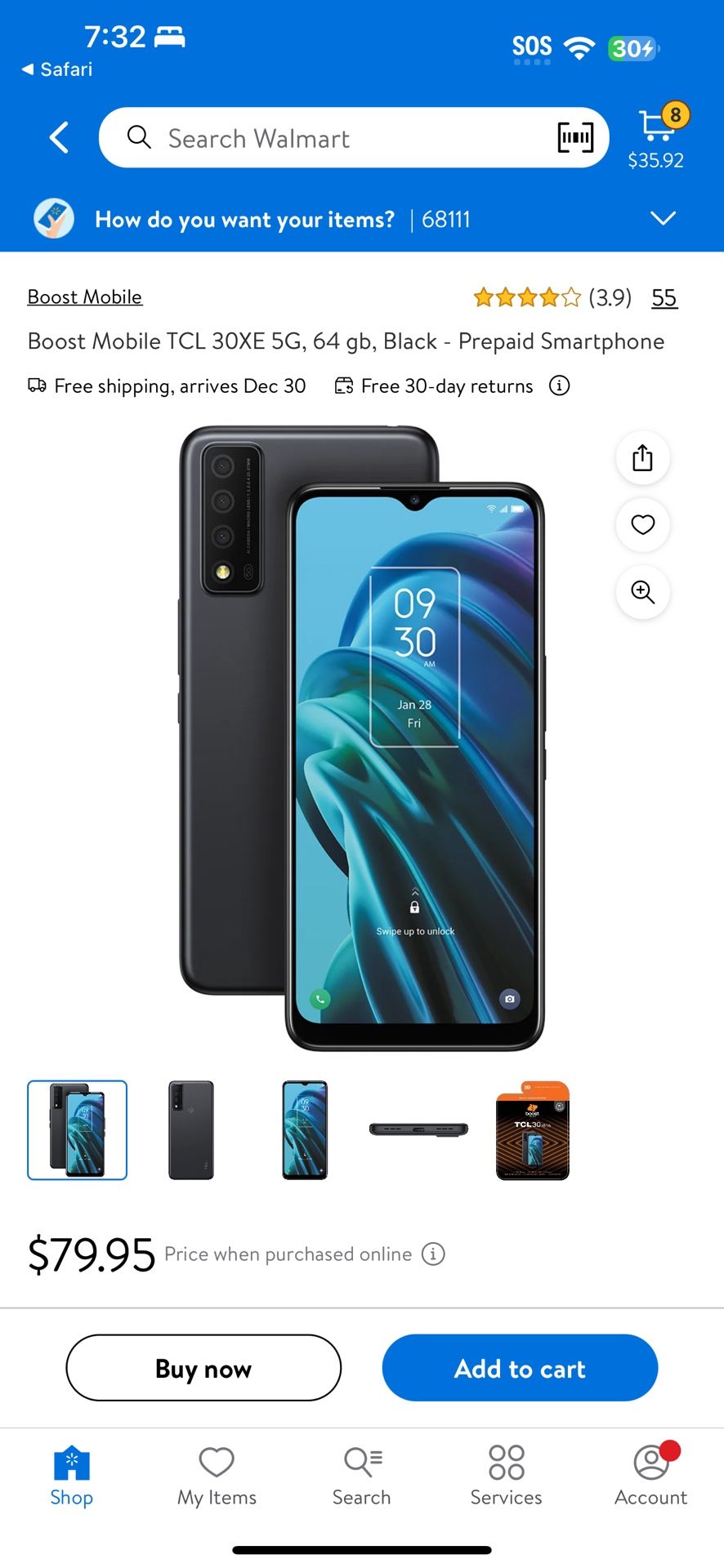 TCL 30XE 5G, 64GB