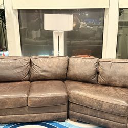 Set Of 2 Full Size leather Couches 