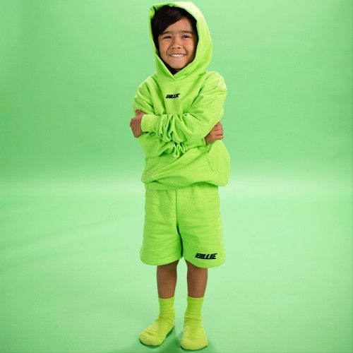 Billie Eilish Neon Green Longs Sleeve Hoodie Shirt Sweatshirt Top Kods 5 7 Y