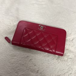 Chanel Zip Around Wallet 
