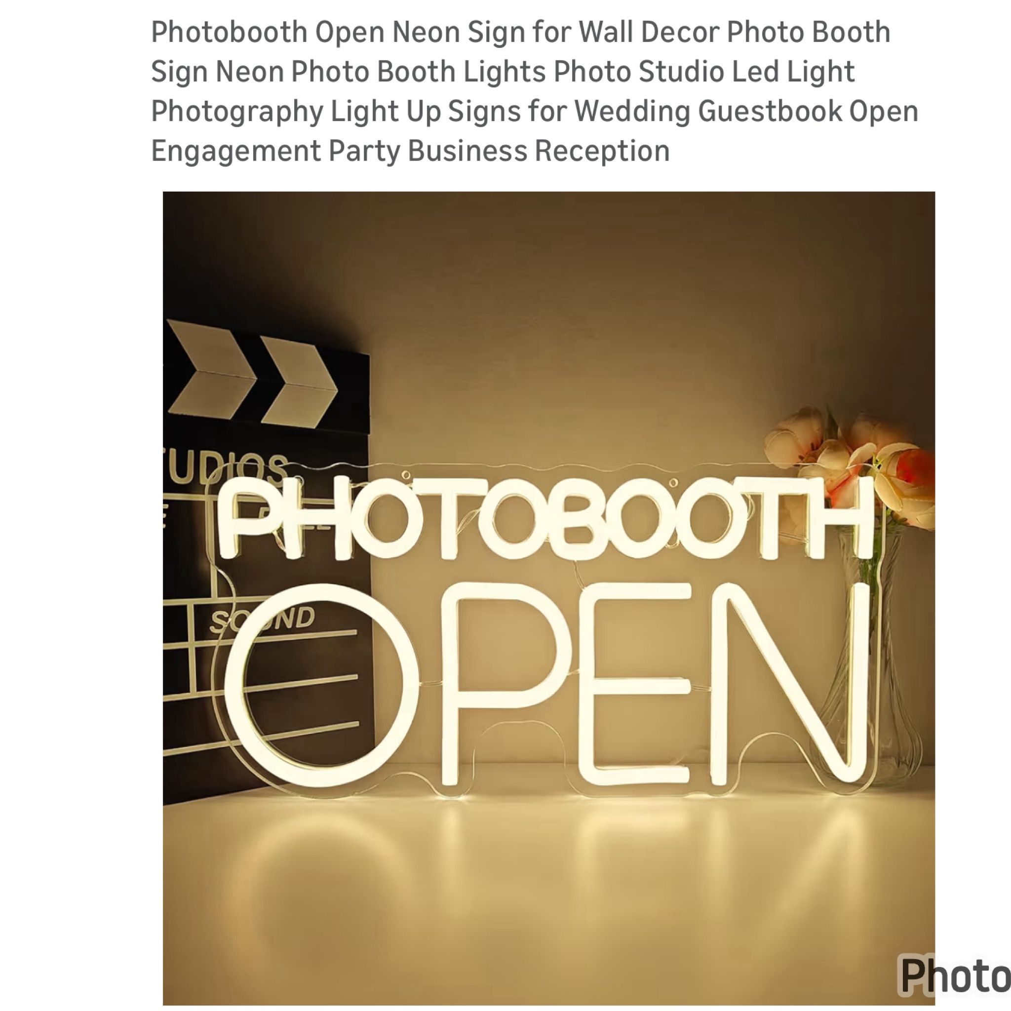 Photo Booth Wedding Sign