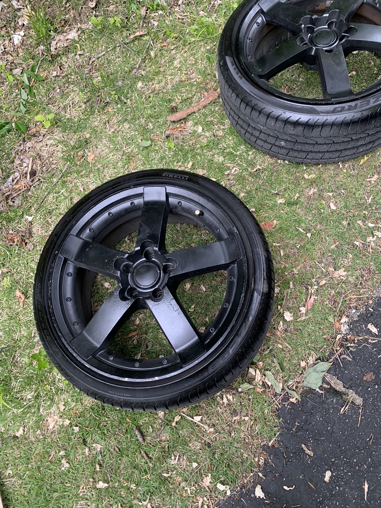 4 /19 inch rims and Pirelles Tires OBO