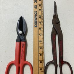 2 Vintage Tin Snips