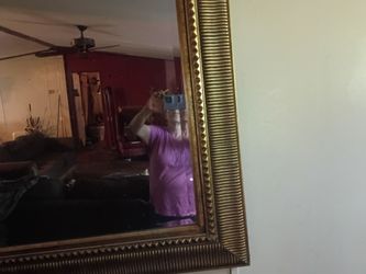 Antique 41/2 inch plaster gold frame