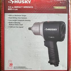 Husky 1/2 Inch Pneumatic Impact Wrench Brand New  Unopened 