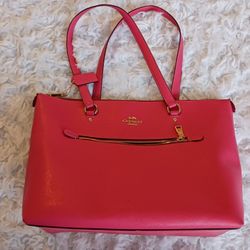 COACH Bold Pink Gallery Tote 