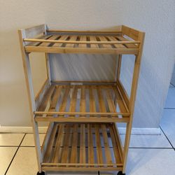 Mobile Island Kitchen Cart with Drawer,3-Tier Rolling Utility Cart,Storage Rack on Wheels,Shelves,Kitchen Serving Trolley Organizer for Dining Room