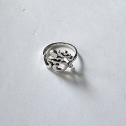 LADIES NEW SIZE 5.5 FASHIONISTA SILVER  RING