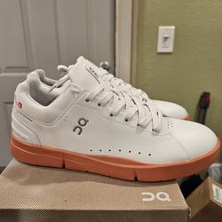 On Running The Roger Advantage White/Canyon 48-98962 Men's Size 9 M
