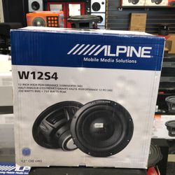 Alpine W12S4 12” Audio On Sale
