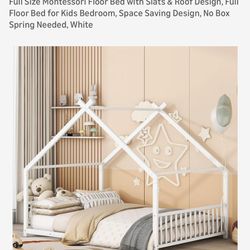 Full Sized Frame And Mattress 