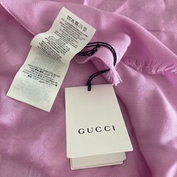 Authentic Pink Gucci Scarf