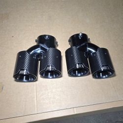 BMW Quad Exhaust muffler Tips Real Carbon Fiber M performance for G20 G30 G22 G42 m340 330i f30 