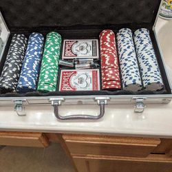 2 Poker Sets And Card Shuffler 