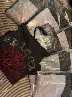Spider rhinestone hoodie