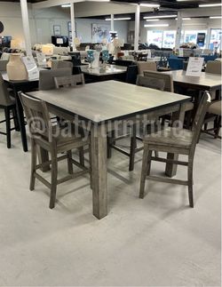 Counter Height Dining Set with 4 Chairs $550