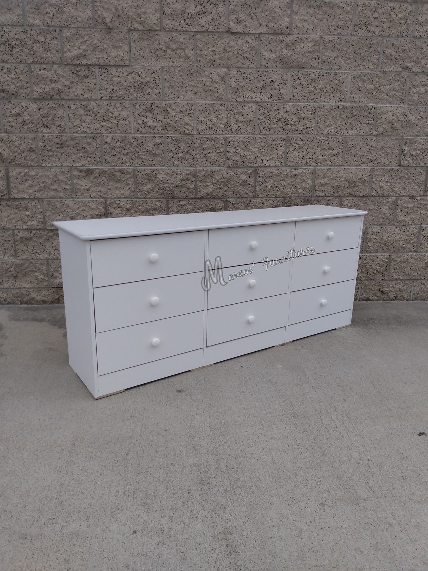 White Wide Bedroom Dresser!