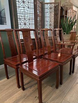Set of Dining Chairs Rosewood Set